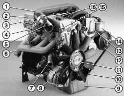 Четырехцилиндровый форкамерный дизельный двигатель